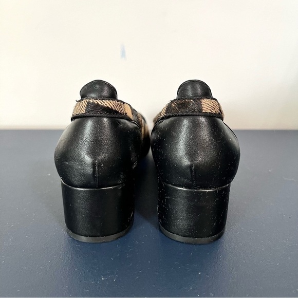 Preston & York Tabitha Black and Tan Plaid Calf Hair Pointed Toe Pumps Size 8 - Picture 9 of 16